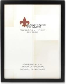 img 3 attached to Lawrence Frames Gallery Collection: Black 🖼️ Wood Certificate Picture Frame, 8-1/2 x 11-Inch