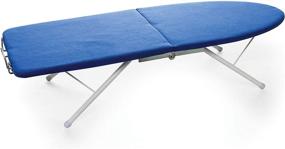 img 1 attached to 🔵 Convenient Folding Ironing Board by Camco - Space-Saving Storage, Ideal for Travel, RVs, and Camping - (43904), Blue and White