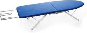img 3 attached to 🔵 Convenient Folding Ironing Board by Camco - Space-Saving Storage, Ideal for Travel, RVs, and Camping - (43904), Blue and White