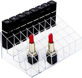 img 4 attached to Lipstick Acrylic Organizer Cosmetic Arrangement