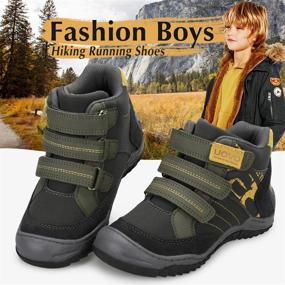 img 3 attached to 👢 Stay Warm and Dry with UOVO Winter Waterproof Resistant Outdoor Boys' Shoes at Boots