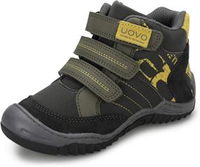 img 4 attached to 👢 Stay Warm and Dry with UOVO Winter Waterproof Resistant Outdoor Boys' Shoes at Boots