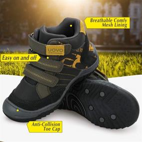 img 1 attached to 👢 Stay Warm and Dry with UOVO Winter Waterproof Resistant Outdoor Boys' Shoes at Boots