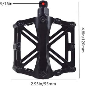 img 3 attached to 🚴 Enhance Your Cycling Performance with 9/16 Bike Pedals for MTB Mountain Road Bicycle - Durable Aluminum CNC Bearing Pedals with Anti-Skid Pins - Lightweight Platform Pedals for BMX/MTB Bike