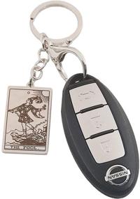 img 1 attached to CILILI Vintage Stainless Keychain Keyring