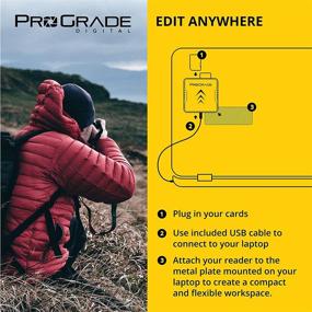 img 2 attached to 💻 ProGrade Digital Компактный флеш и SD UHS-II Двухслотовый считыватель карт памяти: USB 3.2 Gen 2 для профессиональных видеооператоров, фотографов и создателей контента.