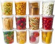 🍱 durahome – leak-proof deli food storage containers with lids (32 oz) – quart size pack of 24 – freezer safe, microwaveable soup storage container – premium quality, clear plastic logo