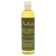 🌿 sheamoisture olive/green tea bath, body & massage oil, 8 fl oz: enhance your spa experience logo