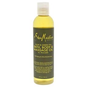 img 3 attached to 🌿 SheaMoisture Olive/Green Tea Bath, Body & Massage Oil, 8 fl oz: Enhance Your Spa Experience