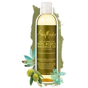 img 2 attached to 🌿 SheaMoisture Olive/Green Tea Bath, Body & Massage Oil, 8 fl oz: Enhance Your Spa Experience