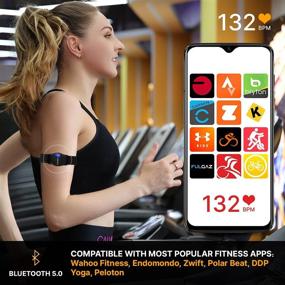 img 1 attached to LIVLOV V9 Bluetooth ANT+ Heart Rate Monitor Armband - Rechargeable HRM Sensor with IP67 Waterproof Rating - Optical Armband Heart Rate Monitor for Peloton, Zwift, Wahoo Fitness, Polar Beat, and Endomondo