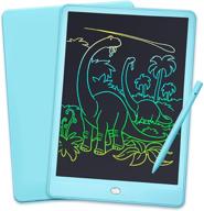 🎨 10 inch lcd writing tablet: colorful doodle & drawing pad, erasable & reusable, educational learning toy for 3-8 year old boys and girls (blue) logo