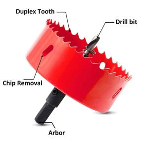 img 2 attached to Hordion Bi Metal Drilling Cornhole Plasterboard Cutting Tools