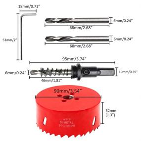 img 3 attached to Hordion Bi Metal Drilling Cornhole Plasterboard Cutting Tools