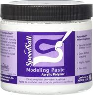 🎨 speedball modeling paste: premium quality white paste in a convenient 16-ounce jar logo