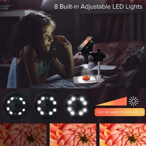 img 1 attached to 🔬 Dcorn Coin Microscope - 4.3 Inch LCD Digital Microscope with 10X-1000X Magnification and 32GB TF Card - Perfect for Coin Observation, PCB Soldering, and Windows Compatibility