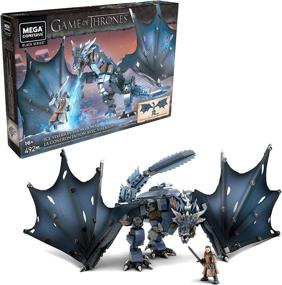 img 4 attached to 🐉 Mega Construx Thrones Viserion Showdown: Battle for the Iron Throne!