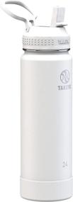 img 4 attached to 🥤 Takeya Actives 24oz Arctic Insulated Stainless Steel Water Bottle with Straw Lid