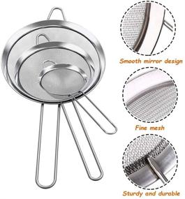 img 2 attached to Stainless Strainers Kitchen Colander Vegetable