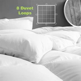 img 3 attached to 🛏️ KASENTEX Luxurious Twin Size White Down Comforter Duvet Insert - Year Round Comfort, Poly Cotton Shell, Down Proof