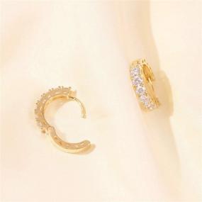 img 2 attached to 💎 Girls' Jewelry: Elegant Yellow Zirconia Earrings Set in Lalynnly Design