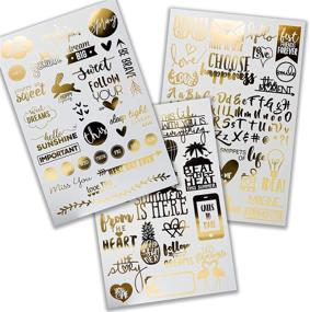 img 2 attached to Gold Scrapbook Stickers Scrapbooking Supplies