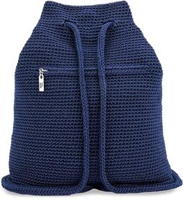 img 1 attached to Sak Crochet Craze Backpack Hand Crochet Outdoor Recreation