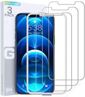 luckymore iphone 12 pro max screen protector, 6.7-inch 📱 tempered glass - 3 pack, compatible with iphone 12 pro max logo