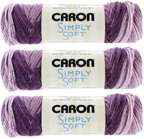 img 1 attached to 🍇 Гранатовое Пурпурное пряжа Caron Simply Soft Ombres - 294008-8315: Обзор, Цена и Гид по покупке.