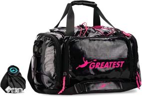 img 4 attached to 🎒 45 Liter Ultimate Frisbee Bag: Waterproof Duffel Backpack with Insulated Cooler Pocket and Organization Compartments