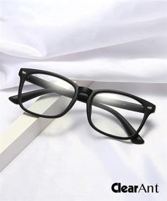 img 1 attached to 👓 5-Pack Blue Light Blocking Reading Glasses for Women and Men - Square Nerd Eyeglasses Frames for Men Readers, Anti UV Ray Fashion
