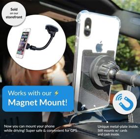 img 1 attached to Ultimate 3-in-1 Stick On Wallet for Any Phone Case: Spandex, Magnets, Double-Pocket, Finger Strap, and RFID Block – Powerful 3M Sticky + Magnetic (White Marble, 1 Pack)