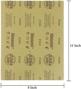 img 2 attached to 🛠️ Всеобъемлющая наждачная бумага для отделки мебели и полировки автомобилей: Лучшие абразивные и отделочные продукты