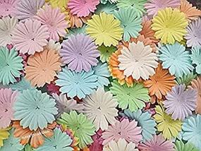 img 4 attached to 🌼 Dazzling NAVA CHIANGMAI 100 pcs Daisy Mulberry Paper Flower Petals: Add Flair to Your Craft Projects, Scrapbooking, Weddings & DIY! Assorted Sweet Colors