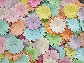 img 2 attached to 🌼 Dazzling NAVA CHIANGMAI 100 pcs Daisy Mulberry Paper Flower Petals: Add Flair to Your Craft Projects, Scrapbooking, Weddings & DIY! Assorted Sweet Colors