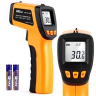 🌡️ self-calibrating digital infrared laser thermometer -58°f to 1022°f (-50°c to 550°c), non-contact ir temp gun for kitchen cooking, automotive, hvac and industry with backlit display logo