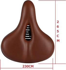 img 3 attached to 🚲 ZHIQIU Comfortable Bike Saddles: Extra-Wide and Thick Bicycle Seat with Integrated Molding – Anti-Rain Design