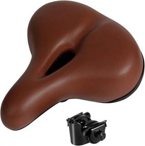 img 4 attached to 🚲 ZHIQIU Comfortable Bike Saddles: Extra-Wide and Thick Bicycle Seat with Integrated Molding – Anti-Rain Design