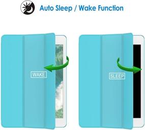 img 1 attached to 📱 JETech iPad Air 1st Edition Case - Smart Cover with Auto Wake/Sleep, Blue