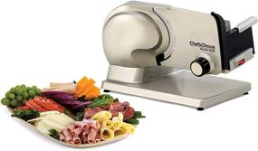 img 1 attached to 🔪 Chef'sChoice 615A Electric Meat Slicer: Precision Control, Fast & Efficient Slicing, Easy Clean - 7-Inch, Silver