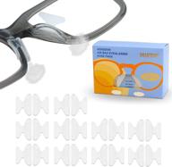 👓 smarttop eyeglass nose pads, air bag soft silicone anti-slip nose pad for eyeglasses sunglasses reading glasses (usa patent, 2.0mm, clear - pack of 10) logo