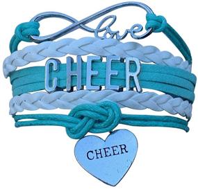 img 1 attached to 🎀 Cheerleading Jewelry: Adjustable Bracelet with Infinity Symbol - Perfect for Girls' Jewelry