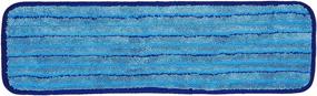 img 4 attached to 🧹 Amazon Basics Microfiber Damp Mop Cleaning Pad - 18 Inch, 12-Pack: Effective Cleaning with Stripes