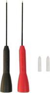 🔌 insulated test probe for banana plug multimeter 2mm - scicalife test probes needle tip (2 pcs red+black) logo