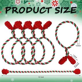 img 3 attached to 🎄 Christmas Decorative Garland Ties: 30-Piece Flexible Twist Ties for Holiday Decorations & Craft Wrapping – 15.7 Inches, Red, Green, White