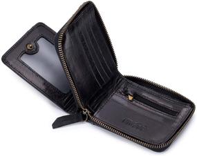 img 1 attached to 👜 Genuine Leather RFID Blocking Wallet – Essential Men's Accessory