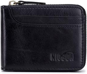 img 4 attached to 👜 Genuine Leather RFID Blocking Wallet – Essential Men's Accessory