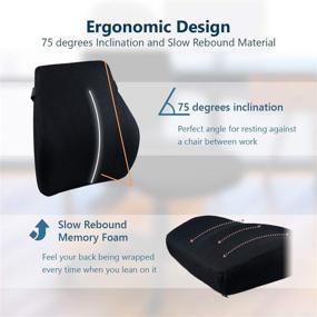 img 2 attached to HOMEFIT Memory Support Ergonomic Cushion