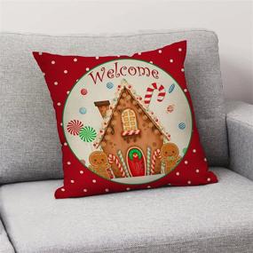 img 1 attached to Christmas Decorative Gingerbread Decoration Pillowcase