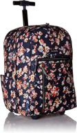 🎒 stylish and lightweight: vera bradley lighten polyester backpacks logo